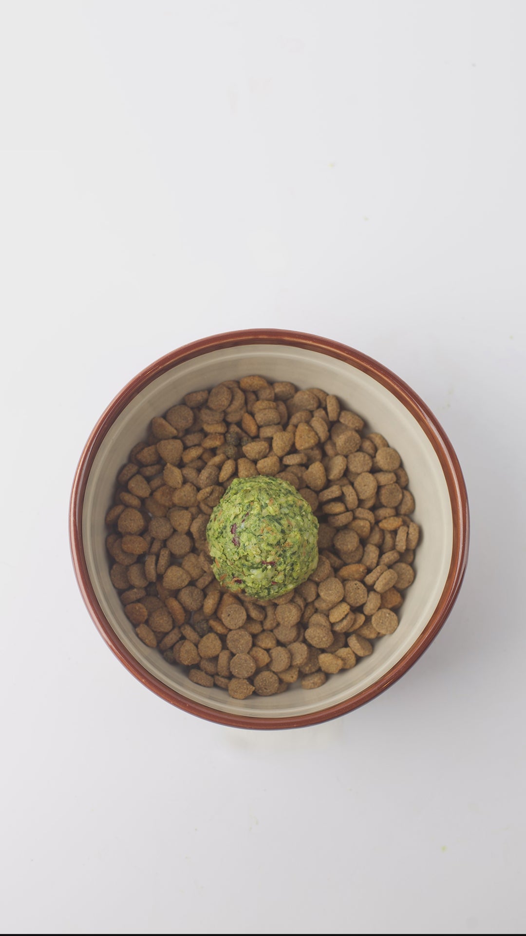 Video of Companion Bites getting stirred in kibble.